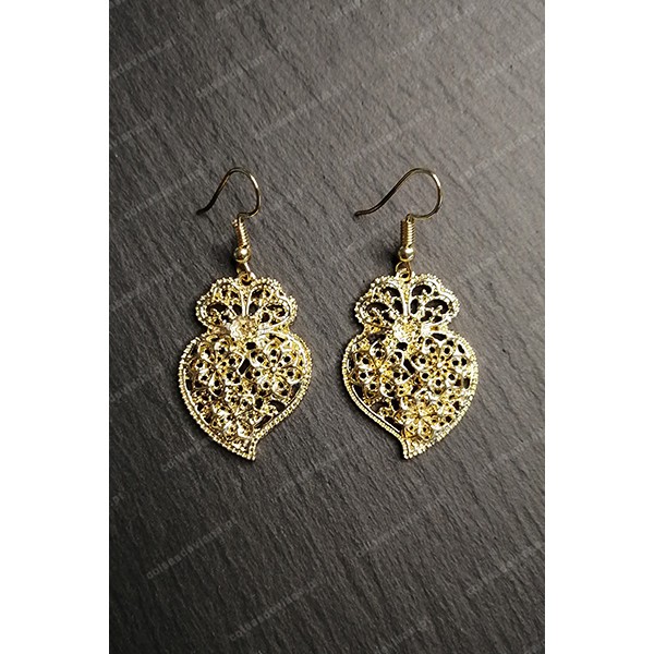 BRINCOS CORAÇÃO DE VIANA