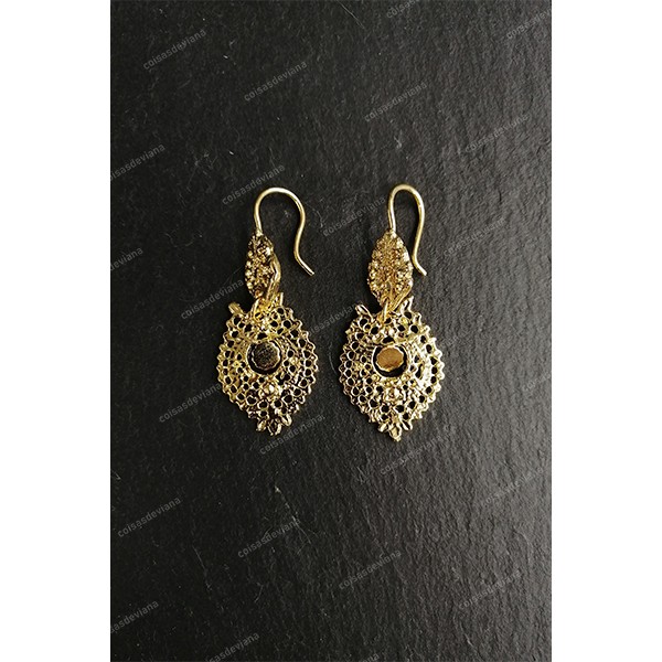 BRINCOS À RAINHA DOURADOS - Nº1