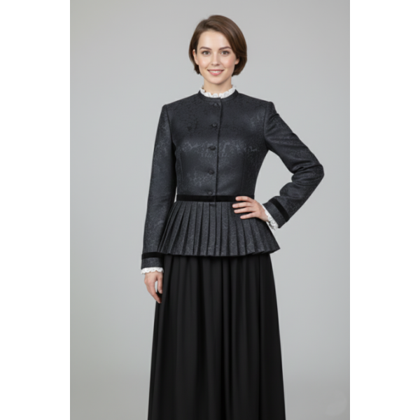 CASACA PRETA SEM VIDRILHO