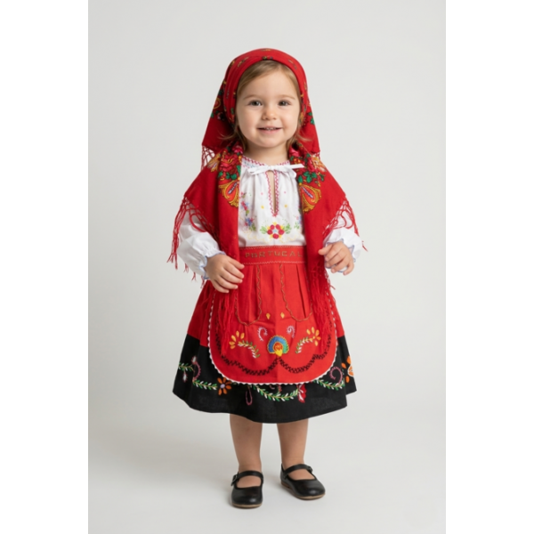 TRAJE IMITAÇÃO LAVRADEIRA CRIANÇA