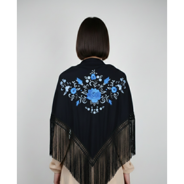 XAILE COM FRANJA BORDADO INDUSTRIAL